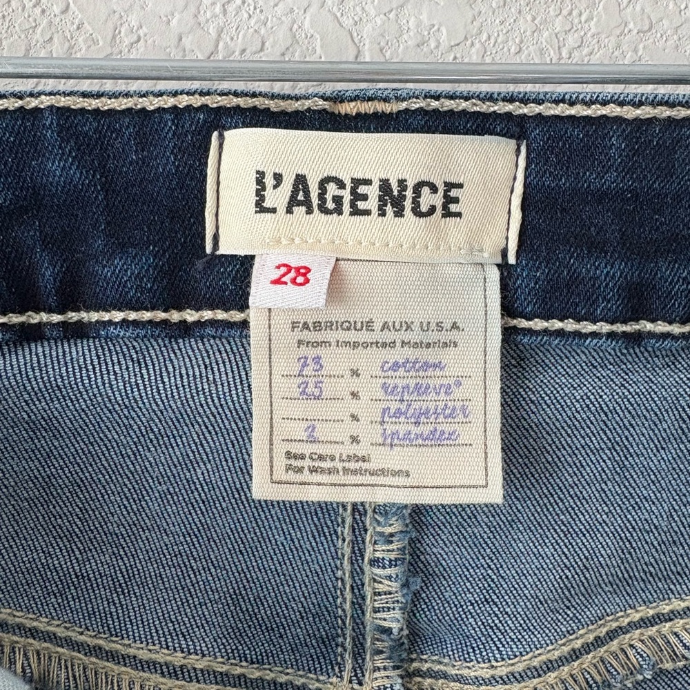 L'AGENCE Dark Indigo Skinny Jeans - Picture 2 of 4
